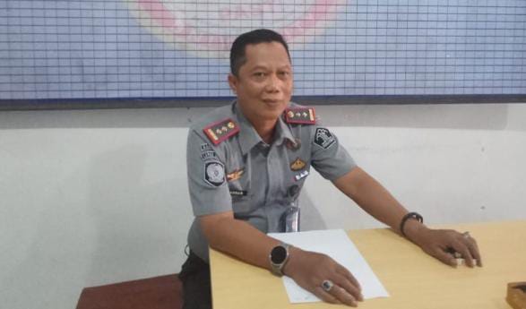 Kalapas Kelas IIb Tahuna, Iskandar Djamil. (Foto: GoTimes/AM. Budiman) 