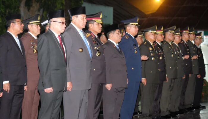 Renungan Suci HUT RI ke-80, Wakapolda Gorontalo Hadiri Apel Bersama Forkopimda