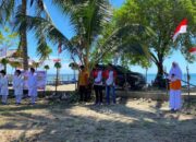 PKS Gorontalo Utara Peringati HUT ke-80 RI di Pantai Monano. (Foto: DPD PKS Gorut)