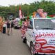 TK Mawar Bualemo Ikut Meriahkan Karnaval Kendaraan Hias Tingkat Kabupaten Gorontalo Utara. (Foto: GoTimes/Febri)