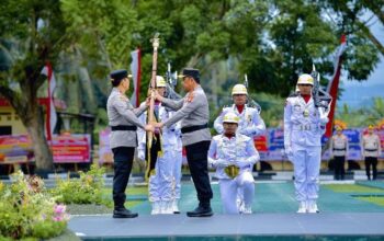Welcome and Farewell Parade Tandai Pergantian Kapolda Gorontalo. (Foto: Humas Polda Gorontalo)