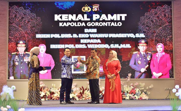 Kapolda Gorontalo Berganti, Polda Gelar Malam Kenal Pamit. (Foto: Humas Polda Gorontalo)