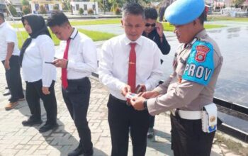 Seksi Propam Polres Pohuwato Gelar Gaktibplin Personel. (Foto: Humas Polres Pohuwato)