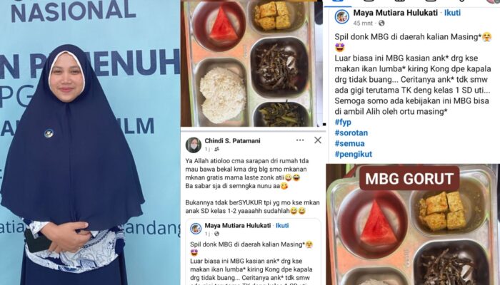 Orang Tua Siswa Keluhkan Menu Ikan Teri pada Program MBG di Gorut, SPPG Beri Penjelasan