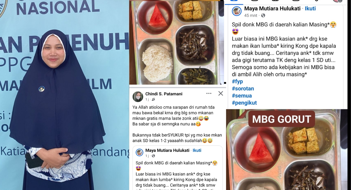 Orang Tua Siswa Keluhkan Menu Ikan Teri pada Program MBG di Gorut, SPPG Beri Penjelasan. (Foto: GoTimes/Febri)