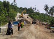 Lokasi proyek jalan nasional yang dikeluhkan pengguna jalan. (Foto: GoTimes/Febri)