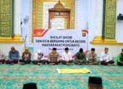 Kapolres Pohuwato Hadiri Sholat Ghoib dan Doa Bersama di Masjid Agung Baiturrahman. (Foto: Humas Polres Pohuwato)