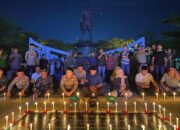 Kapolda Gorontalo dan Forkopimda Hadiri Doa Bersama Driver Ojol Mengenang Affan Kurniawan. (Foto: Humas Polda Gorontalo)