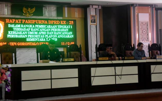 DPRD Gorontalo Utara Gelar Paripurna Bahas Perubahan KUA-PPAS 2025. (Foto: GoTimes)