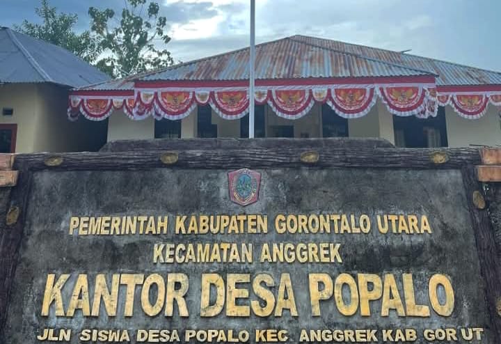 Kantor desa Popalo, Kecamatan Anggrek, Kabupaten Gorontalo Utara. (Foto: Dok. Akun medsos pemdes Popalo)