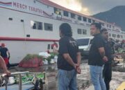 Piket Fungsi Unit Opsnal Narkoba Polres Kepulauan Sangihe saat melaksanakan tugasnya di Pelabuhan Nusantara Tahuna, Sabtu (6-9). (Foto: Polres Kepulauan Sangihe)
