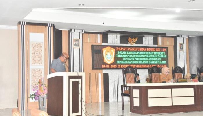 Fraksi Hanura–PKS Sampaikan Pandangan Umum atas Ranperda Perubahan APBD 2025