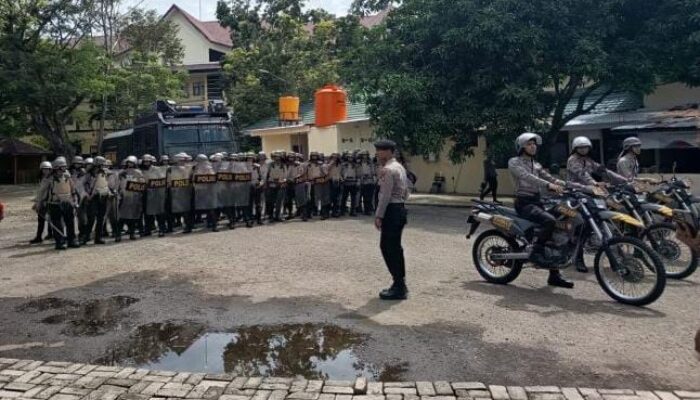 Polda Gorontalo Tingkatkan Kesiapsiagaan Personel Lewat Latihan Dalmas