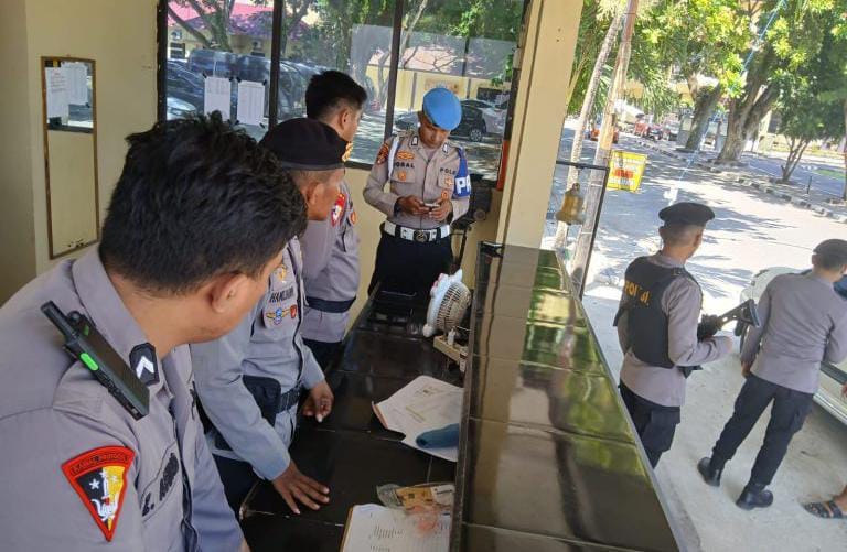 Polda Gorontalo Gelar Pemeriksaan Internal Terkait Judi Online. (Foto: Humas Polda Gorontalo)