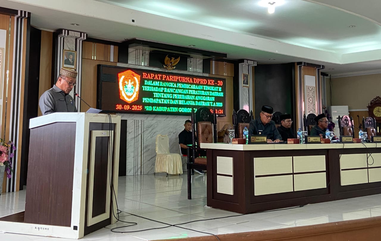 DPRD Gorontalo Utara Setujui Ranperda Perubahan APBD 2025. (Foto: Danur Baderan)