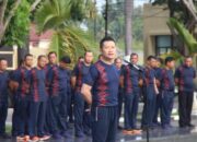 Kesehatan Jadi Investasi Utama, Pesan Kabid Dokkes Polda Gorontalo di Apel Pagi