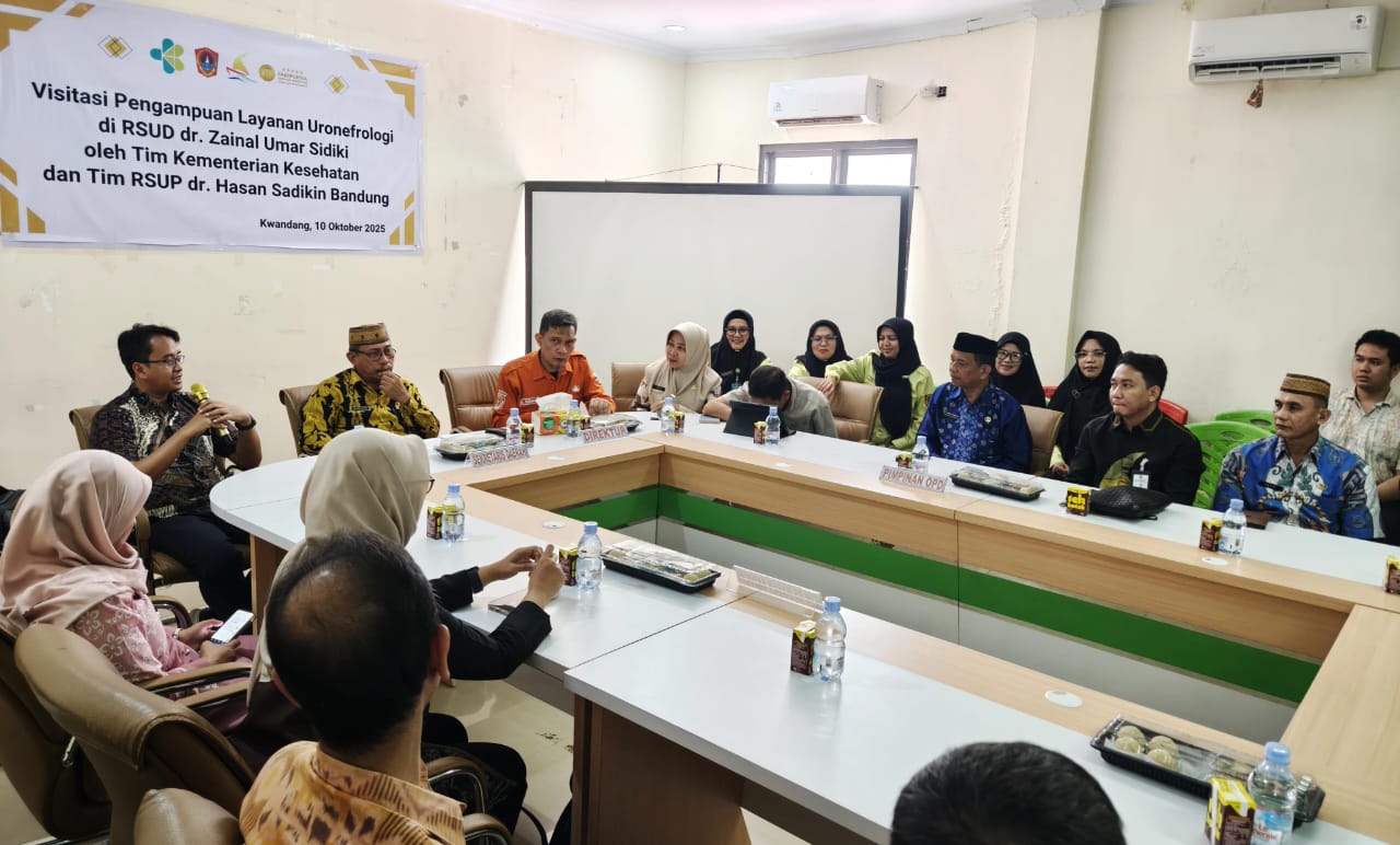 Kemenkes dan RSUP dr. Hasan Sadikin Bandung Tinjau Kesiapan RSUD dr. Zainal Umar Sidiki Buka Layanan Cuci Darah. (Foto: Humas RSUD ZUS)