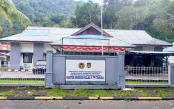 Kantor Imigrasi Kelas II TPI Tahuna. (Foto: AM. Budiman) 