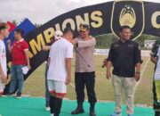 Kapolres Pohuwato Turunkan Personel Amankan Final Sepak Bola Bupati Cup 2025