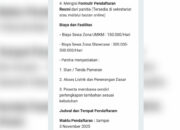 Pelaku UMKM Teriak, Harga Sewa Lokasi Pada Festival Seni Budaya Menggila 9 Info harga sewa lokasi untuk pelaku UMKM yang disebar dalam grup WA. (Foto: Dok. Ist)