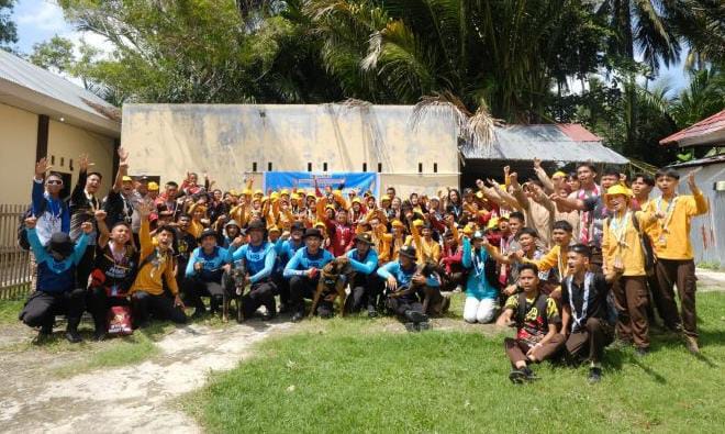 Saka Bhayangkara Dapat Materi Kepolisian dari Polda Gorontalo. (Foto: Humas Polda Gorontalo)