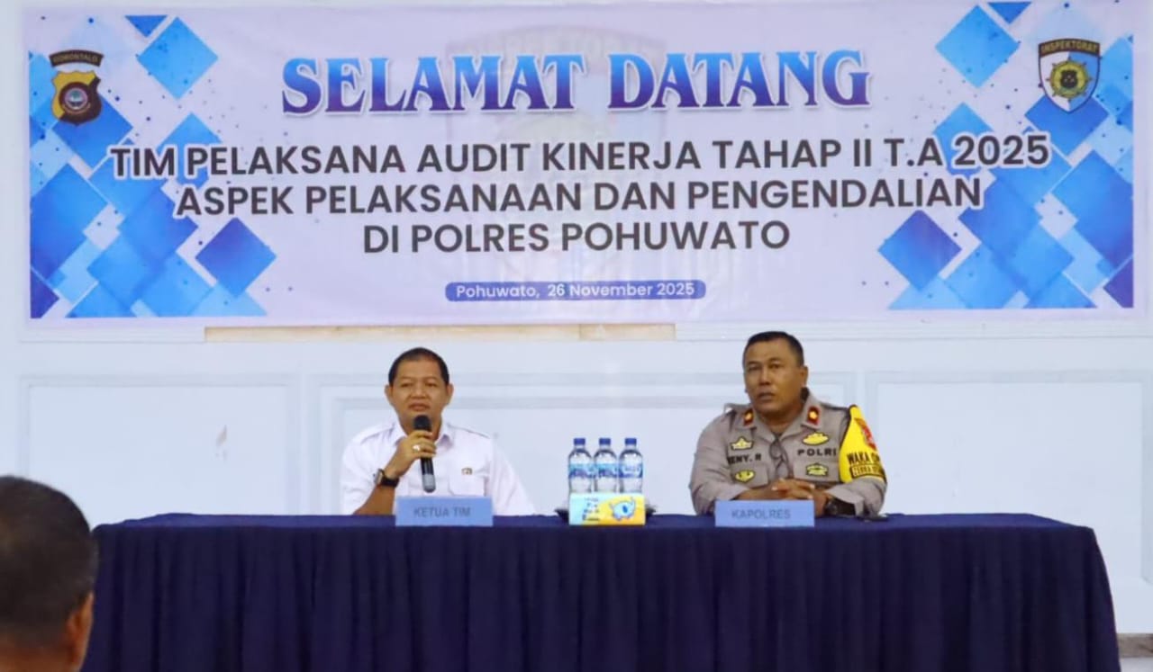 Polres Pohuwato Ikuti Audit Kinerja oleh Itwasda Polda Gorontalo. (Foto: Humas Polres Pohuwato)
