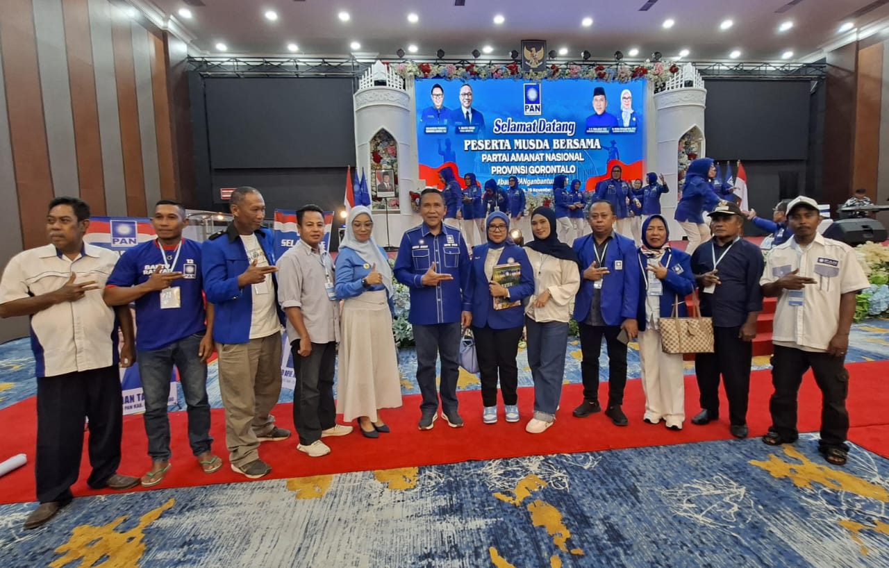 Musda ke-6 PAN: Inday Johan Sanabe Resmi Pimpin PAN Gorontalo Utara. (Foto: DPD PAN Gorut)