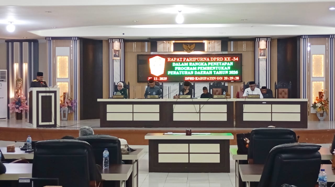DPRD Gorontalo Utara Tetapkan 25 Ranperda dalam Propemperda 2026. (Foto: GoTimes/Febri)