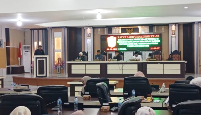 DPRD Gorontalo Utara Gelar Paripurna ke-35 Bahas Persetujuan Ranperda APBD 2026