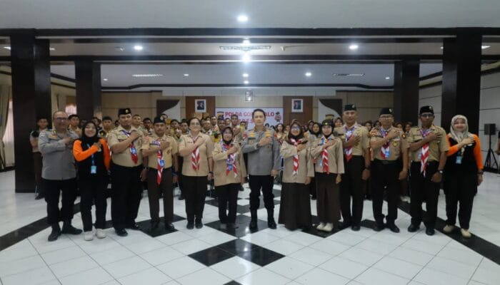 Kapolda Gorontalo Tekankan Disiplin dan Ketangguhan di Depan Peserta Saka Bhayangkara