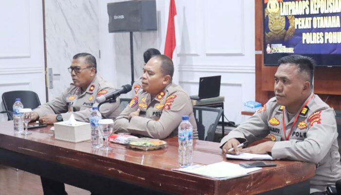 Polres Pohuwato Siapkan Operasi Pekat Otanaha II, Kapolres Tekankan Disiplin Pengamanan Nataru
