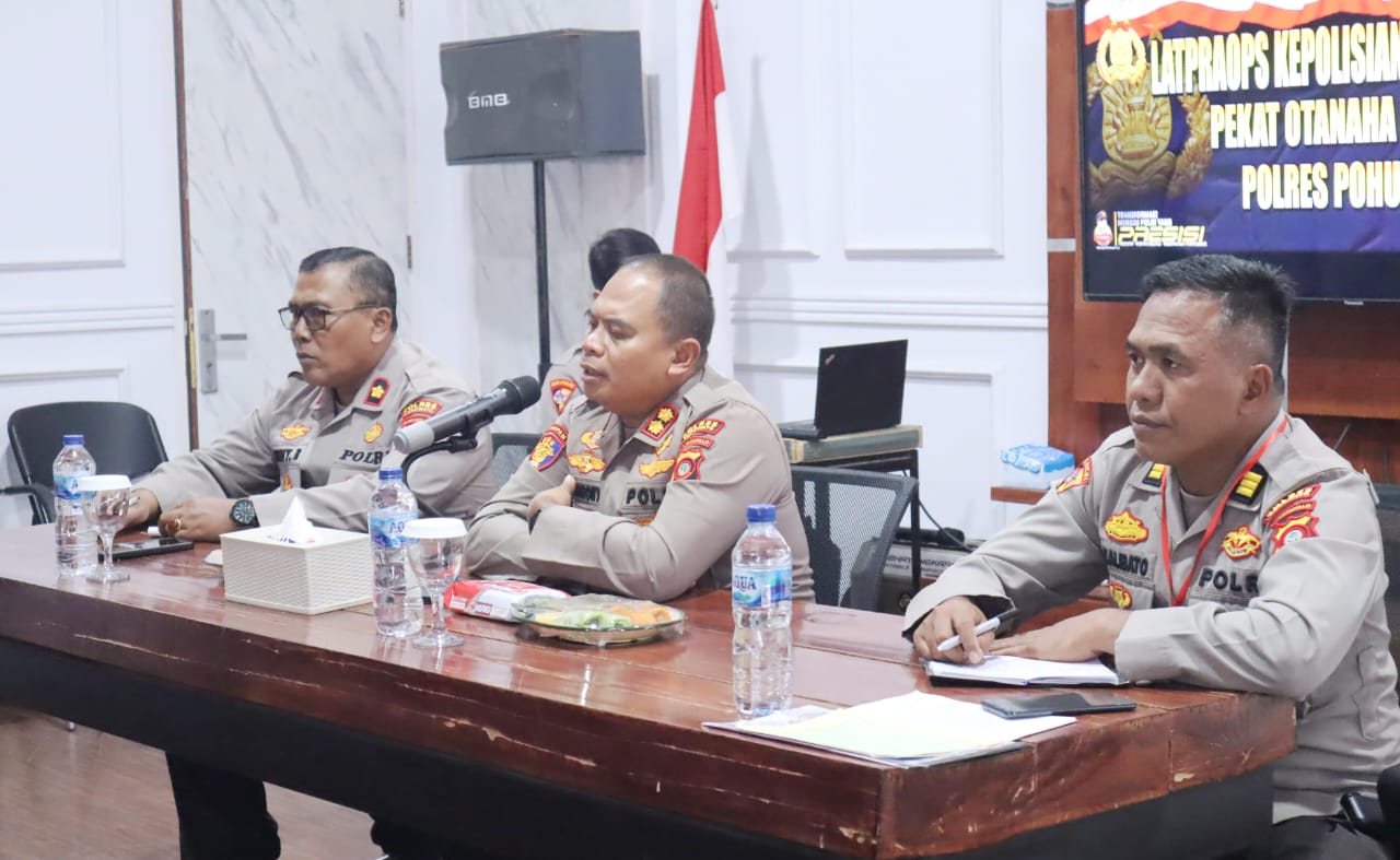 Polres Pohuwato Siapkan Operasi Pekat Otanaha II, Kapolres Tekankan Disiplin Pengamanan Nataru. (Foto: Humas Polres Pohuwato)