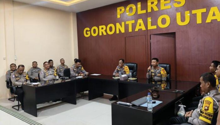Supervisi Operasi Zebra Otanaha 2025 Digelar di Polres Gorontalo Utara