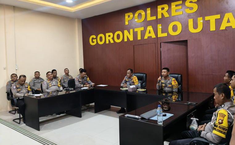 Supervisi Operasi Zebra Otanaha 2025 Digelar di Polres Gorontalo Utara. (Foto: Humas Polda Gorontalo)