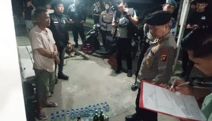Polda Gorontalo Amankan Puluhan Botol Miras Ilegal di Awal Operasi Pekat Otanaha II