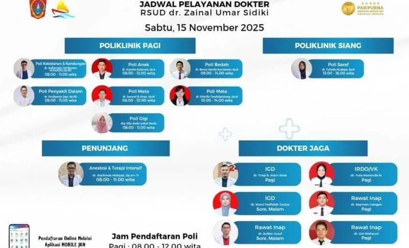 RSUD dr. Zainal Umar Sidiki Gorontalo Utara Buka Layanan Poliklinik Saraf pada Sabtu Siang. (Foto: RSUD ZUS)