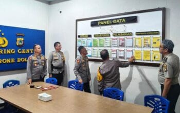 Jelang Nataru, Biro Ops Polda Gorontalo Awasi Operasi Pekat di Polres Bone Bolango 4 Jelang Nataru, Biro Ops Polda Gorontalo Awasi Operasi Pekat di Polres Bone Bolango. (Foto: Humas)
