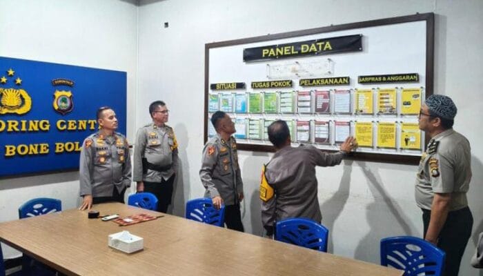 Jelang Nataru, Biro Ops Polda Gorontalo Awasi Operasi Pekat di Polres Bone Bolango