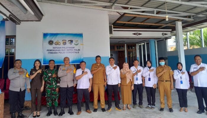 Dukung Program Gizi Nasional, Irwasda Polda Gorontalo Ikuti Groundbreaking SPPG