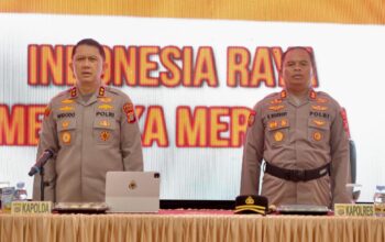 Datangi Polres Pohuwato, Kapolda Pastikan Tidak Ada Beking Tambang Ilegal. (Foto: Humas Polda Gorontalo)