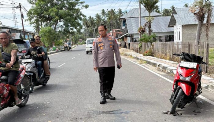 Polisi Mopiyohu, Kapolres Pohuwato Turun Tangan Bantu Korban Laka Lantas