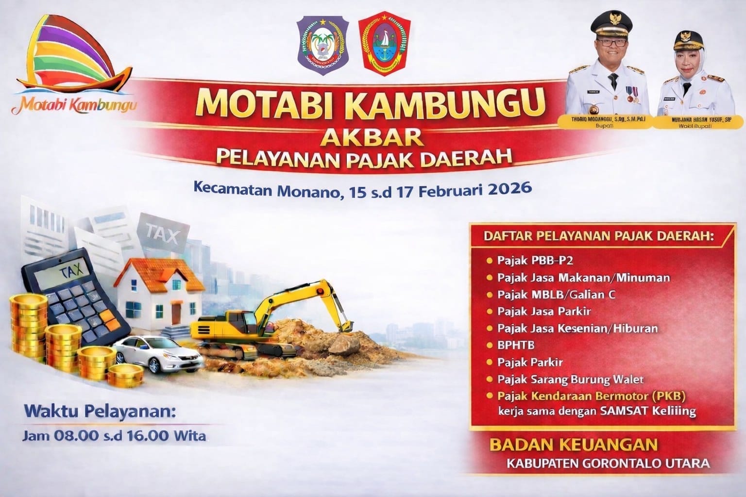 Badan Keuangan Hadir di Motabi Kambungu, Ayo Manfaatkan Pelayanan Pajak Daerah 1 Badan Keuangan Hadir di Motabi Kambungu, Ayo Manfaatkan Pelayanan Pajak Daerah. (Foto: Badan Keuangan Gorut)