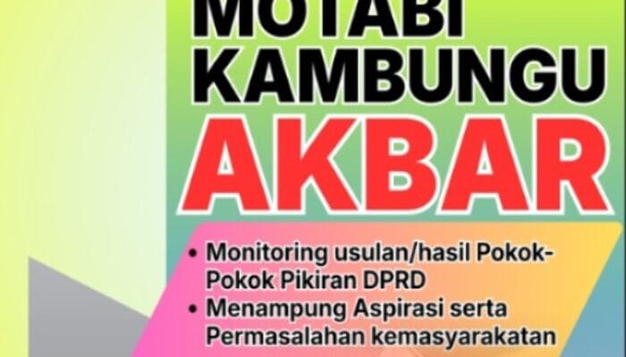 DPRD Gorut Hadir di Motabi Kambungu Akbar, Monitoring Pokir dan Serap Aspirasi di Monano