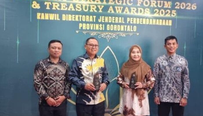 Badan Keuangan Gorontalo Utara Antar Daerah Raih Dua Penghargaan Treasury Award 2025
