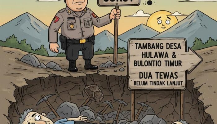 Dua Tewas di Tambang Desa Hulawa dan Bulontio Timur, Polres Gorut Belum Tindak Lanjut