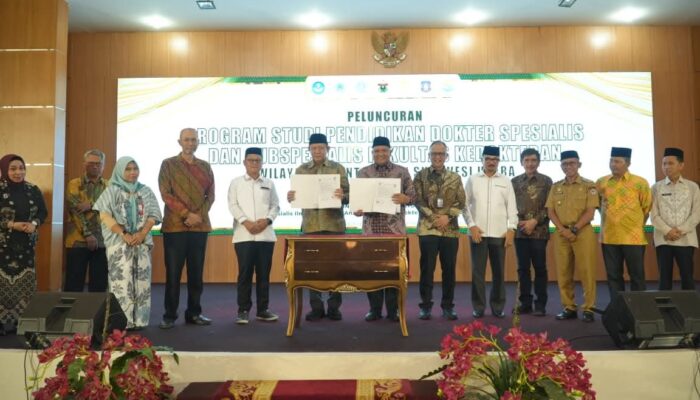 Bupati Gorut Hadiri Peluncuran Prodi Dokter Spesialis dan Subspesialis Fakultas Kedokteran UNG