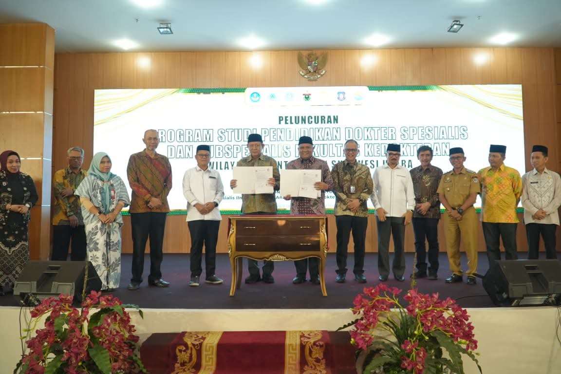 Bupati Gorut Hadiri Peluncuran Prodi Dokter Spesialis dan Subspesialis Fakultas Kedokteran UNG. (Foto: Diskominfo Kab. Gorut)