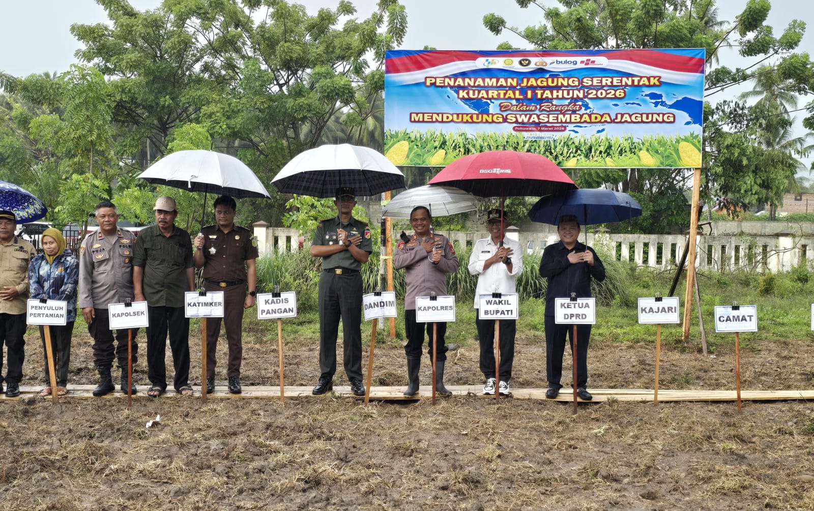 Polres Pohuwato Tanam Jagung Kuartal I 2026 Dukung Program Swasembada Pangan. (Foto: Humas Polres Pohuwato)
