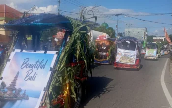 Konvoi Road to PENAS XVII 2026 Meriahkan Persiapan Hajatan Nasional di Gorontalo. (Foto: Febri)